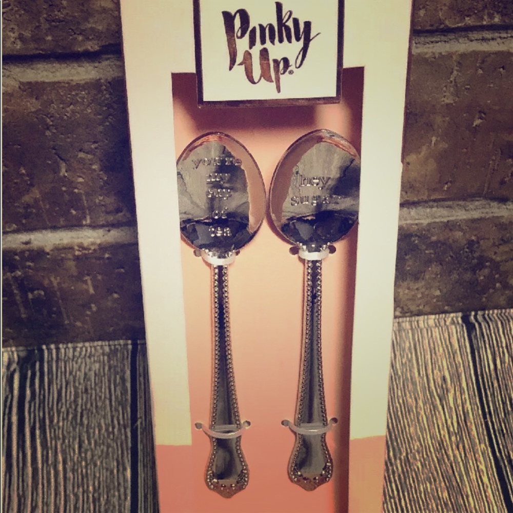 Pinky Up set of 2 team time spoons